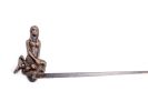 Rustic Copper Cast Iron Mermaid Bath Towel Holder 26""