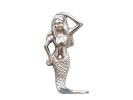 Chrome Mermaid Hook 6""