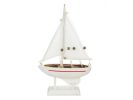 Wooden Intrepid Model Sailboat Christmas Tree Ornament