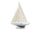 Wooden Rustic Whitewashed Enterprise Limited Model Sailboat 35""