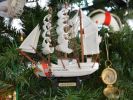 United States Coast Guard USCG Eagle Model Ship Christmas Tree Ornament