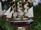 Wooden Star of India Model Ship Christmas Tree Ornament