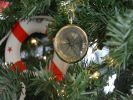 Brass Emerson Poem Compass Christmas Tree Ornament 5""