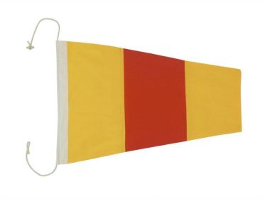 Number 0 - Nautical Cloth Signal Pennant Decoration 20"