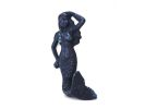 Rustic Dark Blue Cast Iron Mermaid Hook 6"