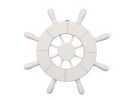 White Decorative Ship Wheel 9""