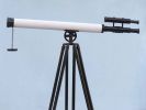 Floor Standing Oil-Rubbed Bronze-White Leather With Black Stand Griffith Astro Telescope 65""