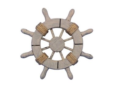 Rustic Decorative Ship Wheel 6""