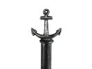 Antique Silver Cast Iron Anchor Paper Towel Holder 16""