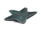 Seaworn Blue Cast Iron Starfish Decorative Bowl 8""