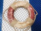 Seaworn Decorative Red and White Vintage Lifering 15""