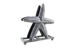 Antique Silver Cast Iron Starfish Napkin Holder 6"
