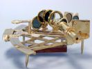 Admiral's Brass Sextant with Rosewood Box 12""