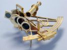Admiral's Brass Sextant with Rosewood Box 12""