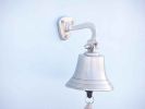 Brushed Nickel Hanging Ship's Bell 6""