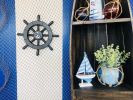 Pirate Decorative Ship Wheel With Anchor 12""