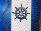 Pirate Decorative Ship Wheel With Sailboat 12""