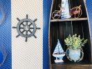 Pirate Decorative Ship Wheel With Seagull 12""