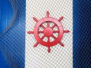 Red Decorative Ship Wheel 12""