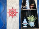 Red Decorative Ship Wheel 12""