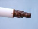 Floor Standing Antique Copper With White Leather Anchormaster Telescope 50""