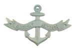 Antique Bronze Cast Iron Anchors Aweigh Anchor Sign 8""