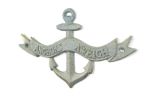 Antique Bronze Cast Iron Anchors Aweigh Anchor Sign 8""