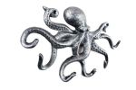 Antique Silver Cast Iron Octopus Hook 11"