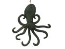 Antique Seaworn Bronze Cast Iron Wall Mounted Octopus Hooks 7""