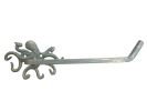Antique Bronze Cast Iron Octopus Toilet Paper Holder 11"