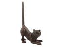 Rustic Copper Cast Iron Cat Paper Towel Holder 10""