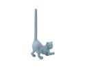 Rustic Light Blue Cast Iron Cat Paper Towel Holder 10""