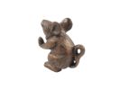 Rustic Copper Cast Iron Mouse Door Stopper 5""