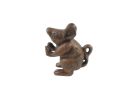 Rustic Copper Cast Iron Mouse Door Stopper 5""