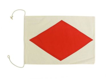 Letter F Cloth Nautical Alphabet Flag Decoration 20""