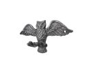 Rustic Silver Cast Iron Flying Owl Decorative Metal Talons Wall Hooks 6""