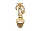 Gold Finish Wall Mounted Palmtree Bottle Opener 6""