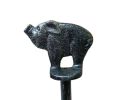 Rustic Silver Cast Iron Pig Paper Towel Holder 15""