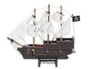 Wooden Calico Jack's The William White Sails Model Pirate Ship 7""