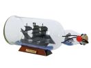 Whydah Gally Model Ship in a Glass Bottle 11""