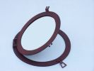 Rustic Aluminum Deluxe Class Decorative Ship Porthole Mirror 17""