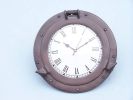 Bronze Decorative Ship Porthole Clock 12""