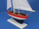 Wooden USA Sailer Model Sailboat Decoration 17""