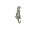 Antique Seaworn Bronze Cast Iron Dog Hook 6""