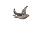 Rustic Gold Cast Iron Flying Bird Decorative Metal Wing Wall Hook 5.5""