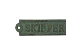 Antique Seaworn Bronze Cast Iron Skipper Sign 6""