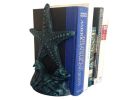 Set of 2- Seaworn Blue Cast Iron Starfish Book Ends 11""