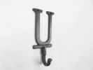 Cast Iron Letter U Alphabet Wall Hook 6""