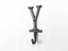 Cast Iron Letter Y Alphabet Wall Hook 6""