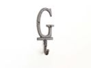 Cast Iron Letter G Alphabet Wall Hook 6""